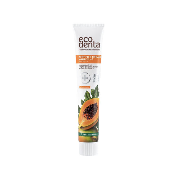 Ecodenta Organic Whitening Toothpaste With Papaya Extract 75 ml