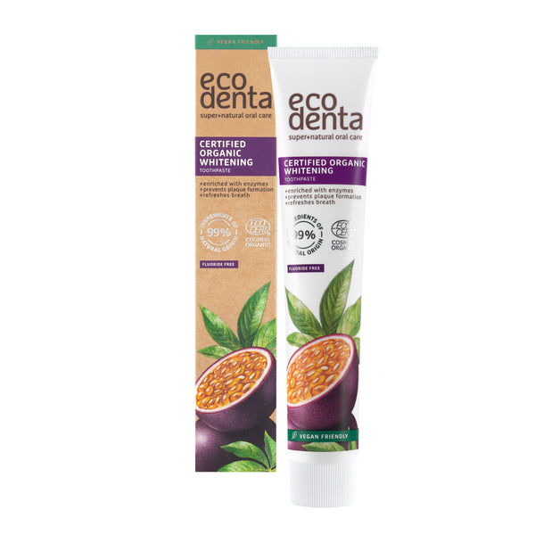 Ecodenta Organic Whitening Passion Fruit Toothpaste With Enzymes 75 ml