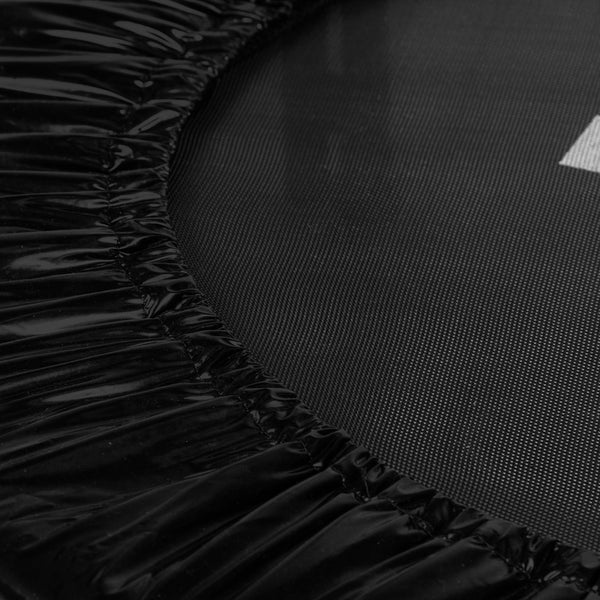 Virtufit Fitness Trampolin med Handtag 100 cm – närbild av trampolinmatta och fjädring