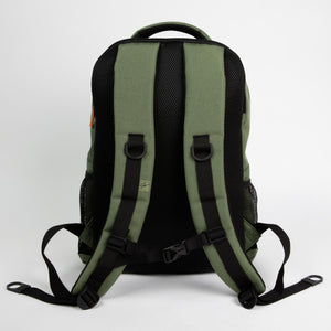 Gorilla Wear Duncan Backpack Army Green – ryggsäck sedd bakifrån