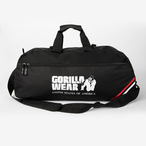 Gorilla Wear Norris Hybrid Gym Bag/Backpack Black – hybrid gymväska från sidan