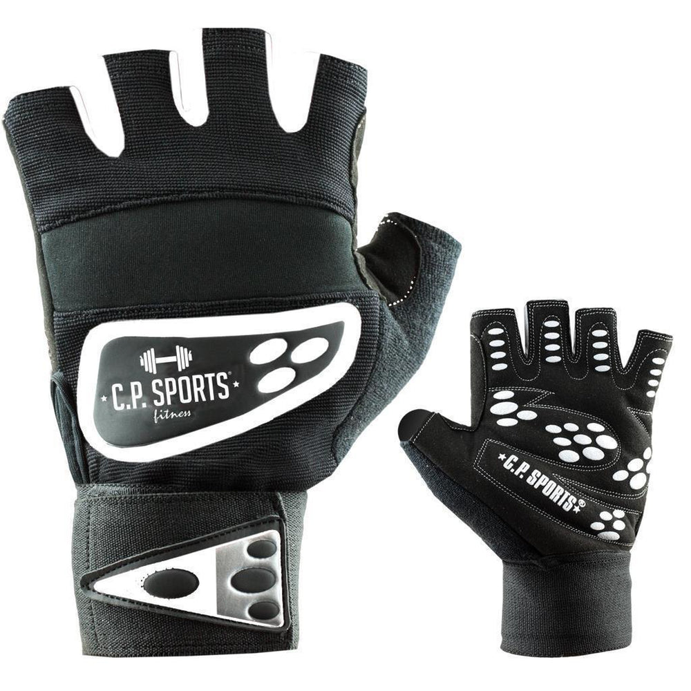 C.P. Sports Wrist Wrap Glove black/white