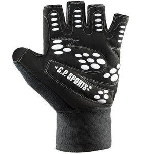 C.P. Sports Wrist Wrap Glove black/white – handske från handflatan