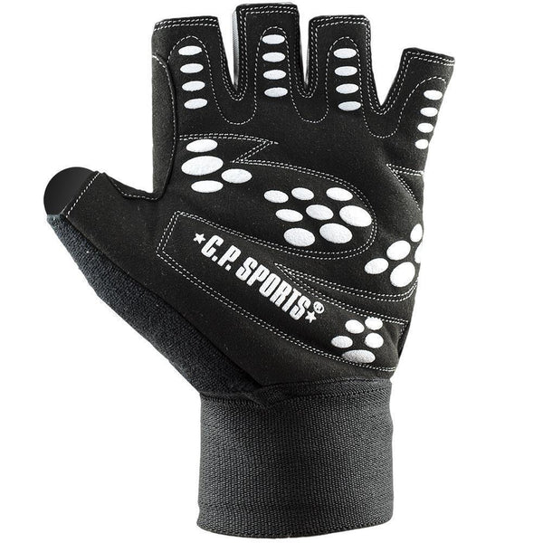 C.P. Sports Wrist Wrap Glove black/white – handske från handflatan