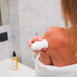 Curam Dynamic Mini Cup Calming White – i användning på överarm