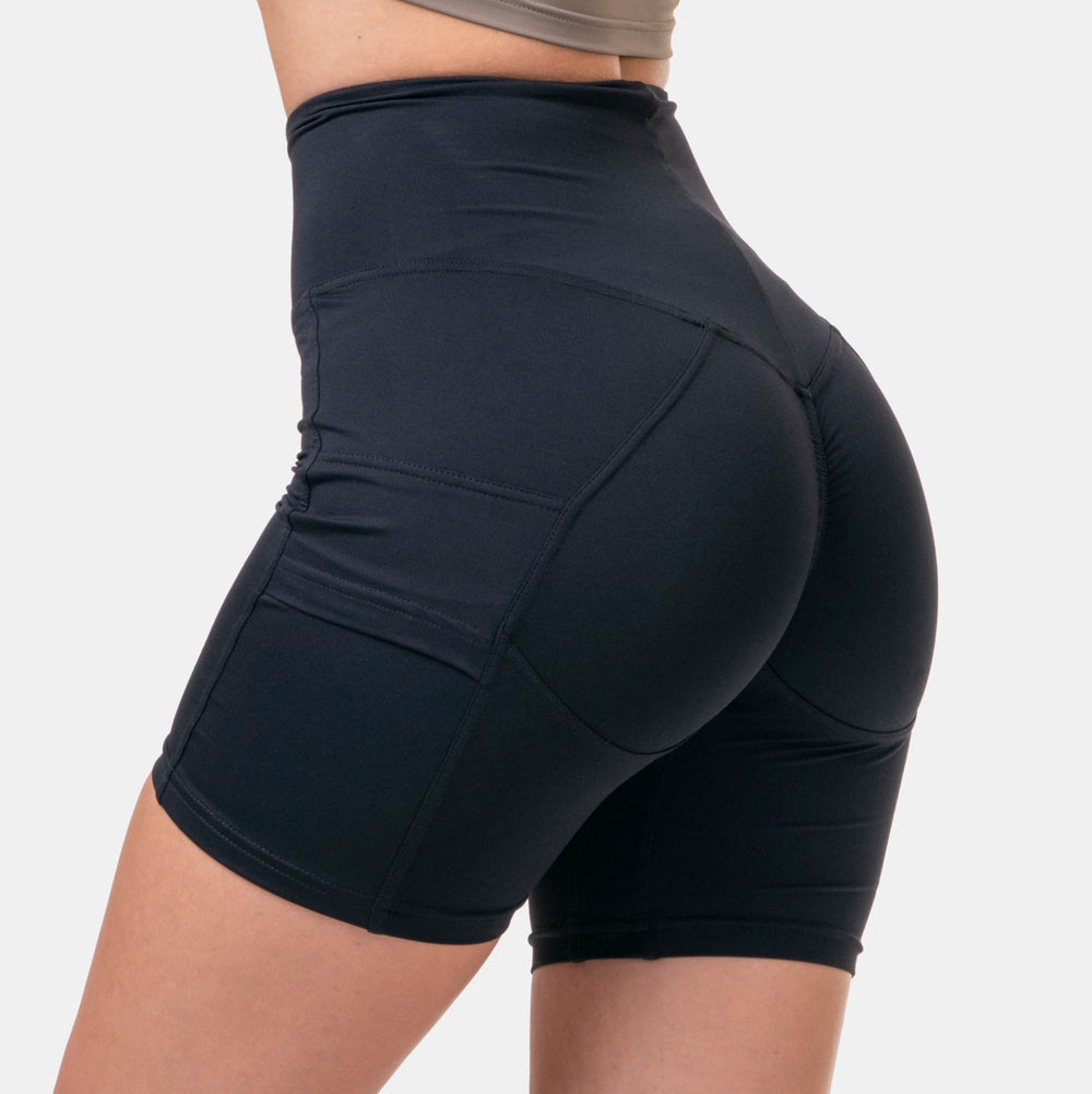 NEBBIA Fit Smart Biker Shorts Black