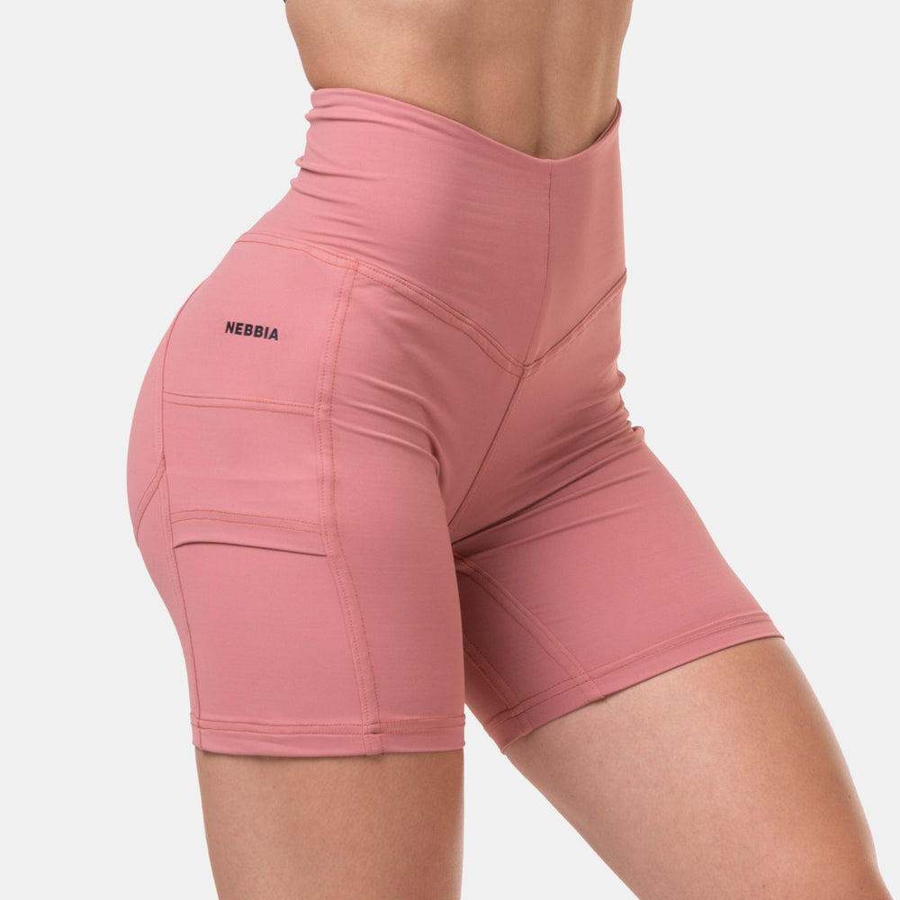 NEBBIA Fit Smart Biker Shorts Old Rose