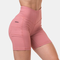 NEBBIA Fit Smart Biker Shorts Old Rose
