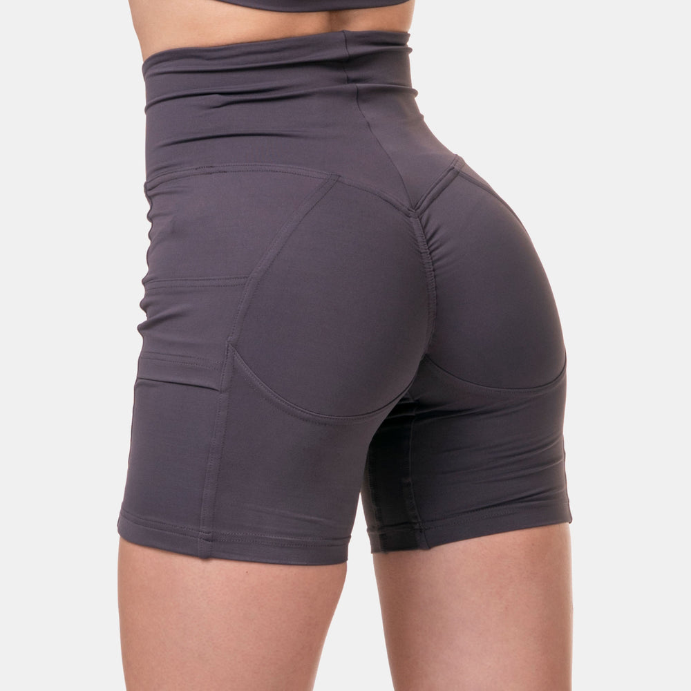 NEBBIA Fit Smart Biker Shorts Marron