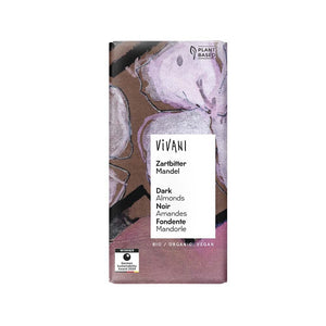 Vivani Ekologisk Mörk Vegansk Choklad Mandel 100 g