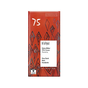 Vivani Ekologisk Mörk Vegansk Choklad 75% med kokossocker 80 g