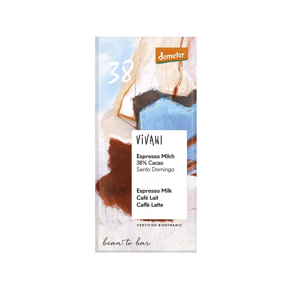 Vivani Ekologisk Ljus Choklad Espresso 90 g