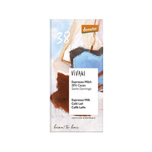 Vivani Ekologisk Ljus Choklad Espresso 90 g
