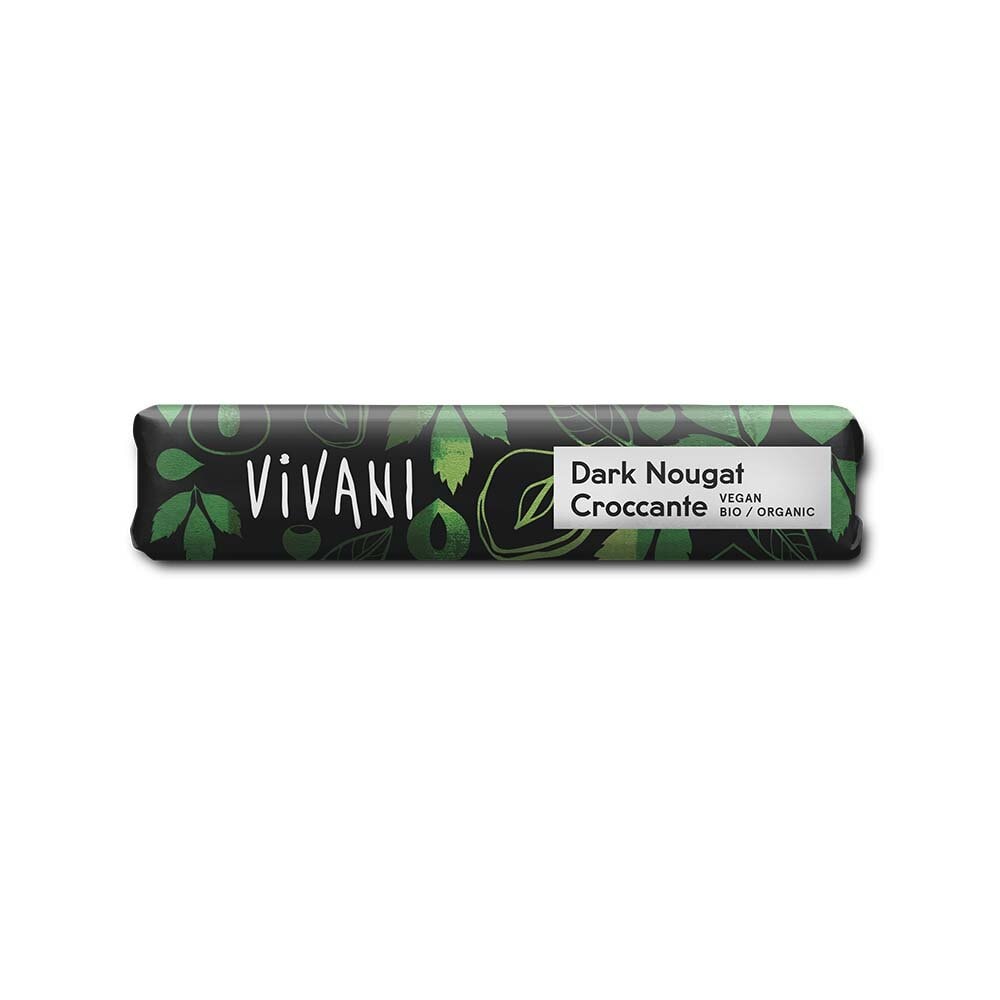 Vivani Ekologisk Mörk Vegansk Choklad Nougat 35 g