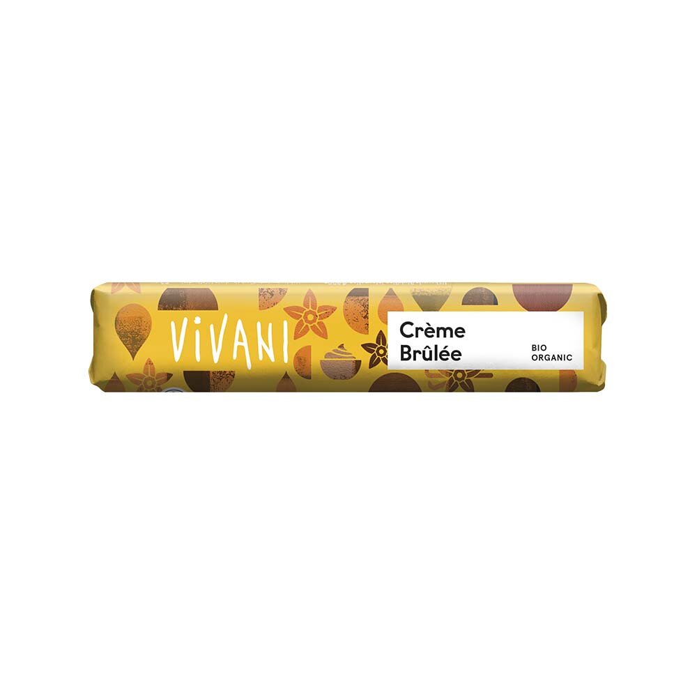 Vivani Ekologisk Ljus Choklad Crème Brulée 40 g