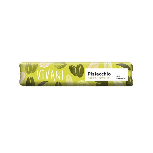Vivani Ekologisk Ljus Choklad Pistage Dubai Style 40 g