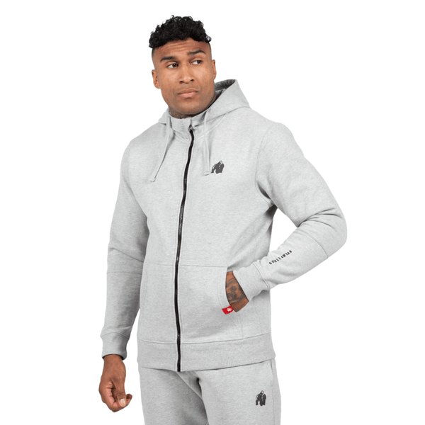 Gorilla Wear Leon Zipped Hoodie Grey