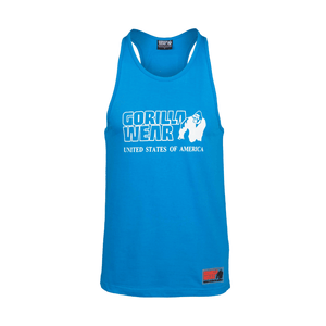 Gorilla Wear Classic Tank Top Blue – linne framifrån