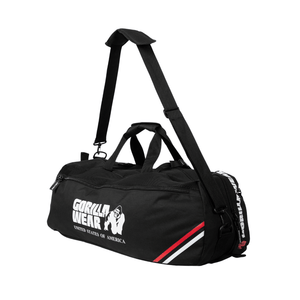 Gorilla Wear Norris Hybrid Gym Bag/Backpack Black – hybrid gymväska buren över axeln