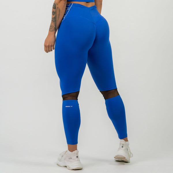 NEBBIA FIT Active High Waist Leggings Blue – leggings på modell bakifrån