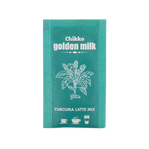 Chikko Not Coffee Golden Milk Lattemix Sticks 50 g – Latte Mix portionspåse framifrån