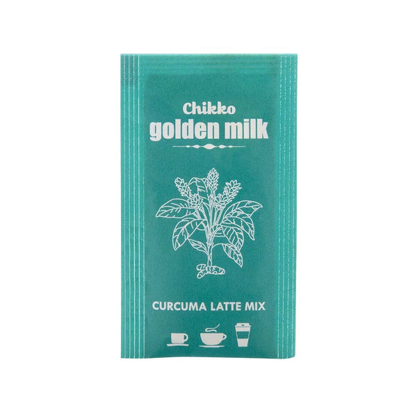 Chikko Not Coffee Golden Milk Lattemix Sticks 50 g – Latte Mix portionspåse framifrån
