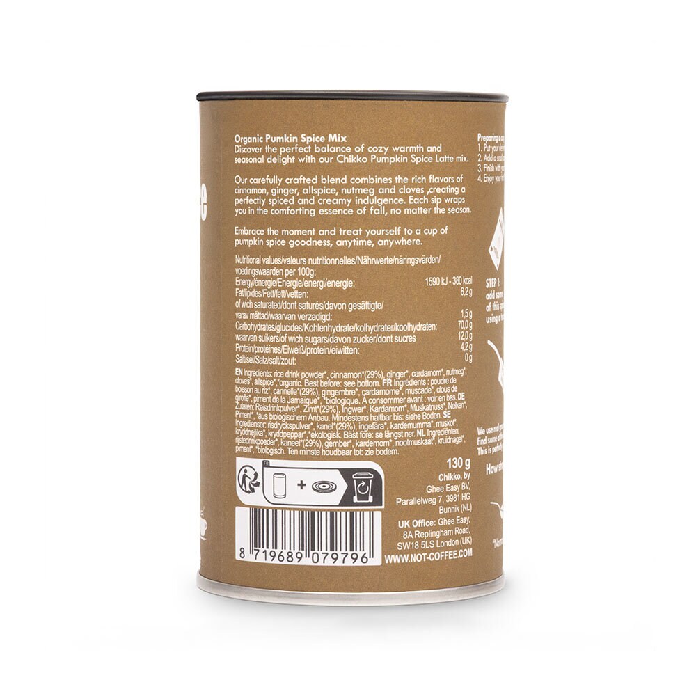 Chikko Not Coffee Pumpkin Spice 130 g