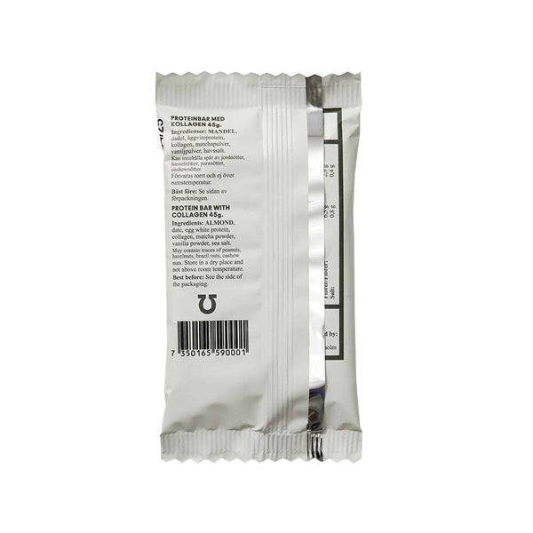 The NO Bar Proteinbar Matcha 45 g – baksida av förpackningen