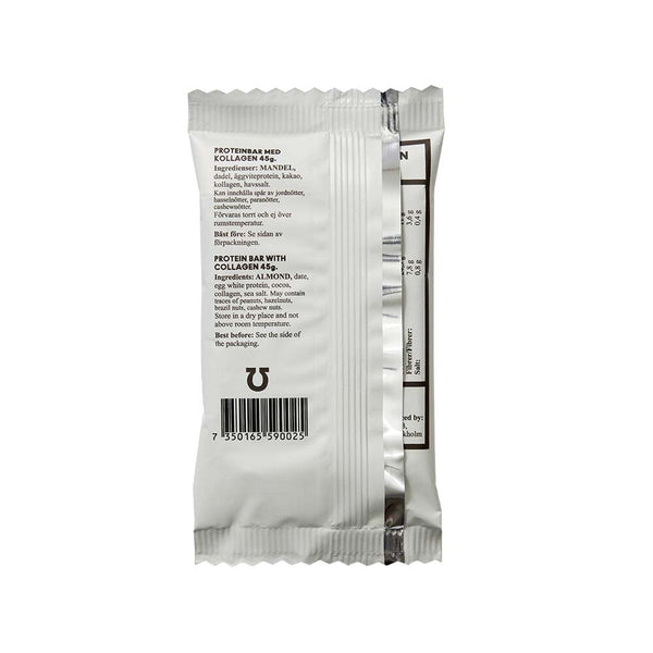 The NO Bar Proteinbar Kakao 45 g – baksida av förpackningen