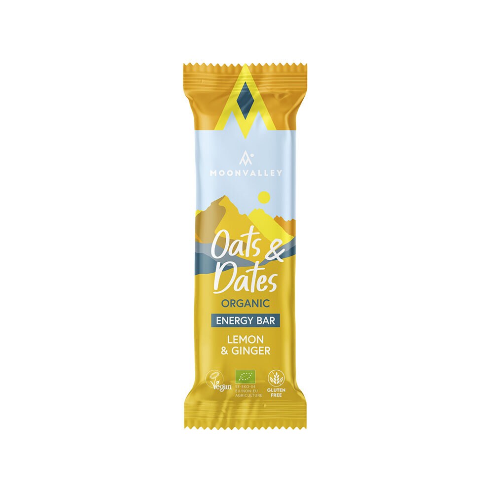 Moonvalley Oats & Dates Bar Lemon & Ginger 50 g Energibar