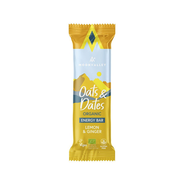 Moonvalley Oats & Dates Bar Lemon & Ginger 50 g Energibar