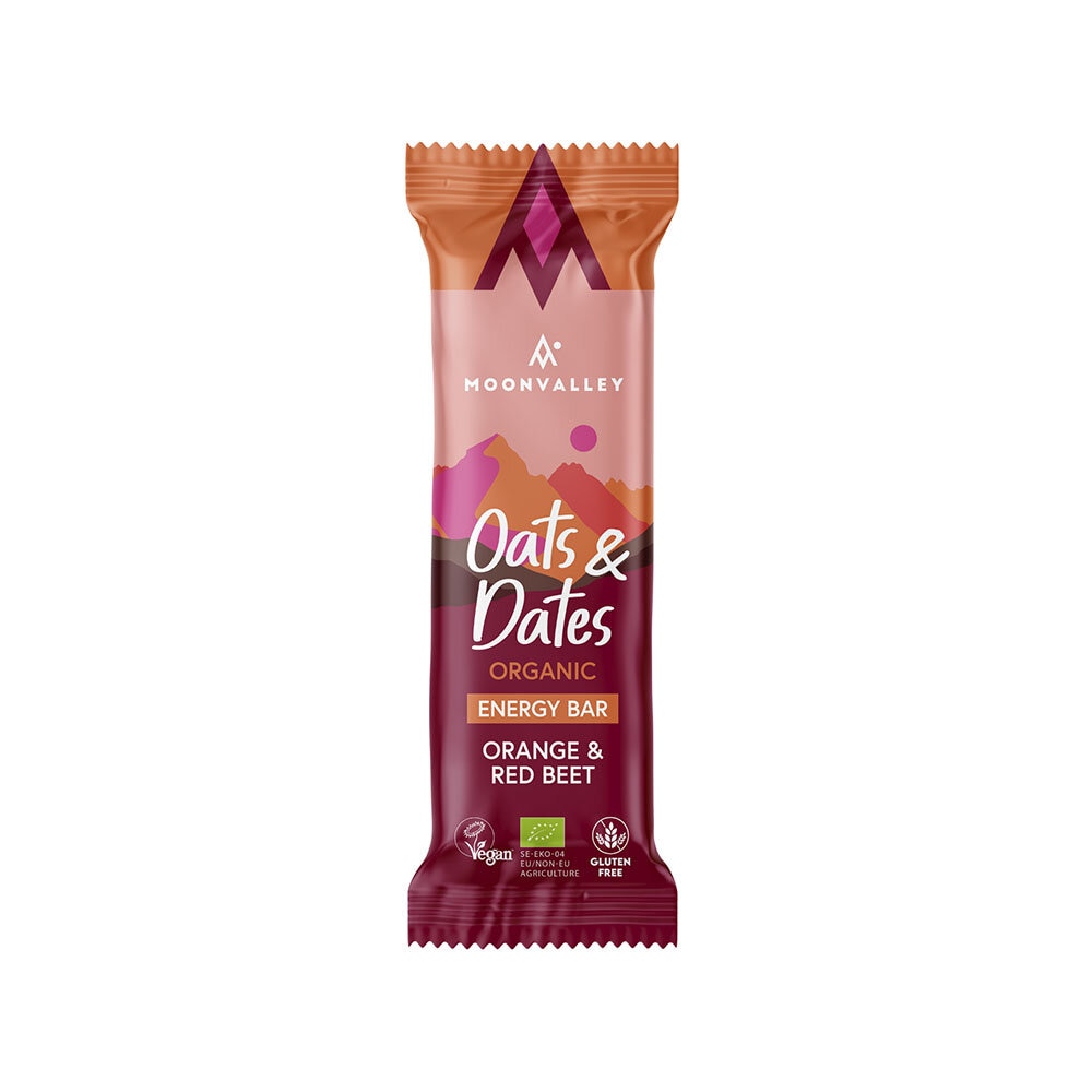 Moonvalley Oats & Dates Bar Orange & Red Beets 50 g Energibar
