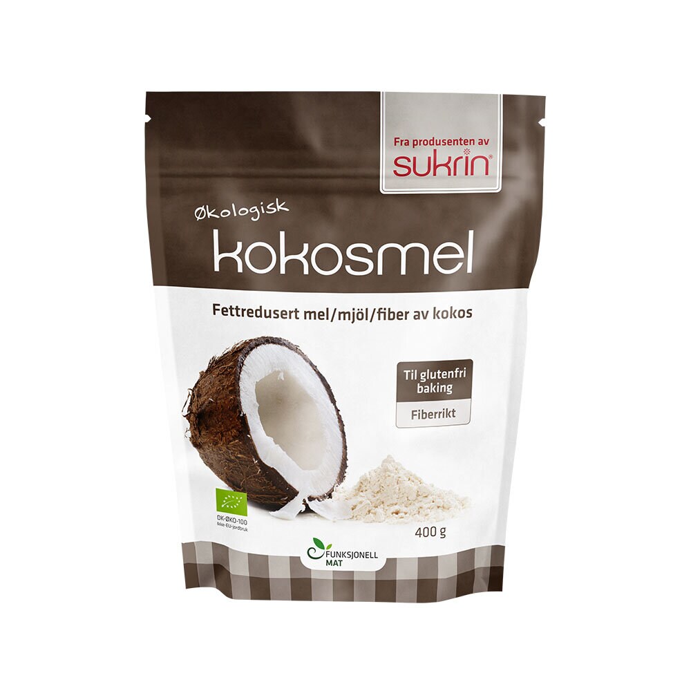 Sukrin Kokosmjöl Fettreducerat 400 g