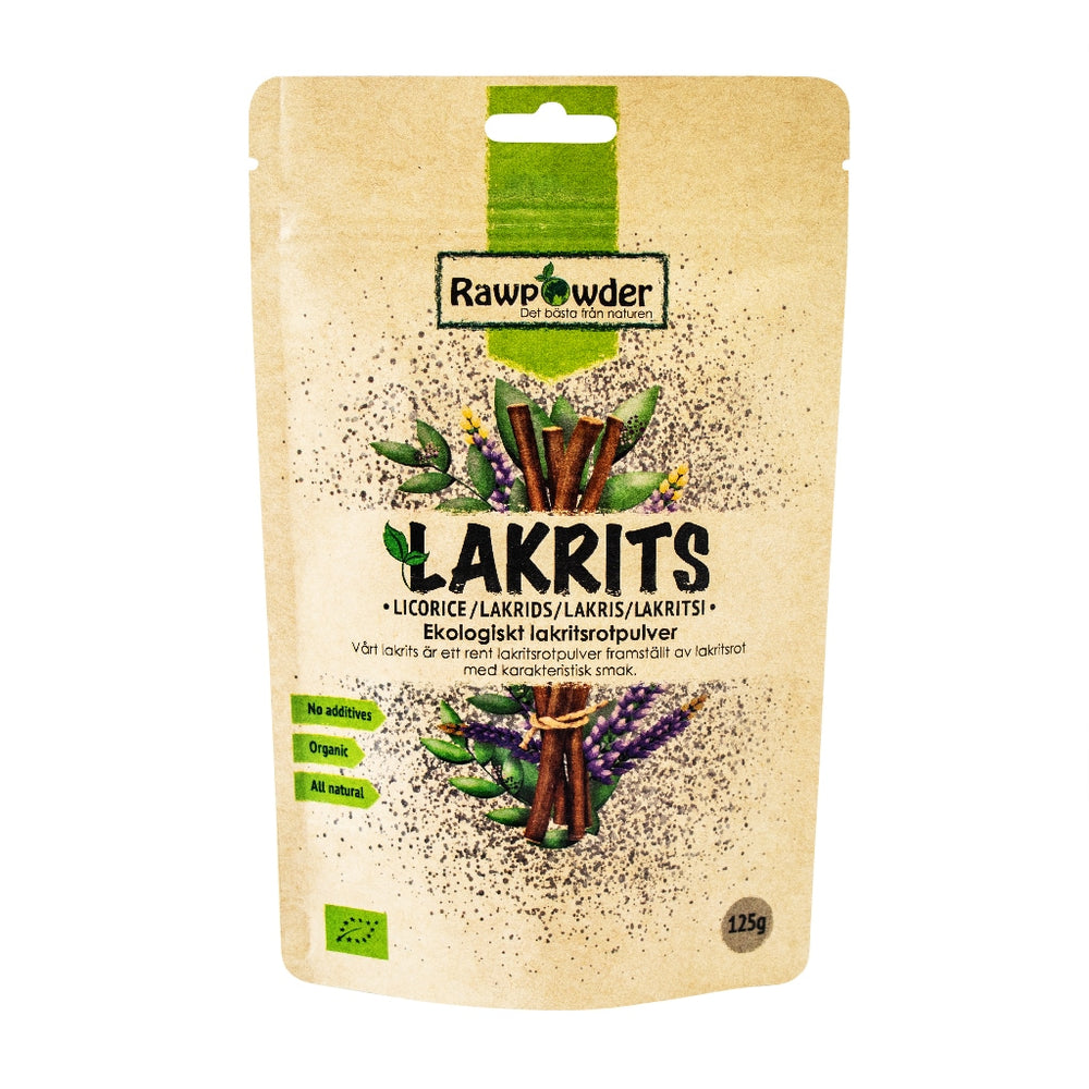 Rawpowder Lakritsrot Pulver 125 g
