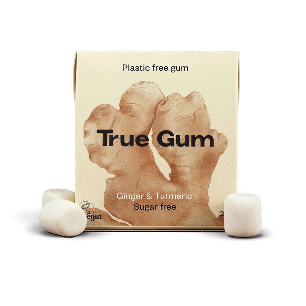 True Gum Tuggummi Ginger & Turmeric 21 g