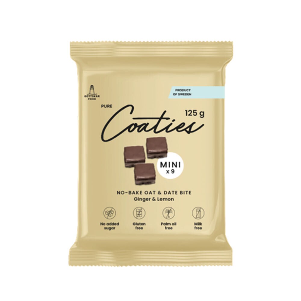 Pure Coaties Mini Ginger & Lemon 125 g