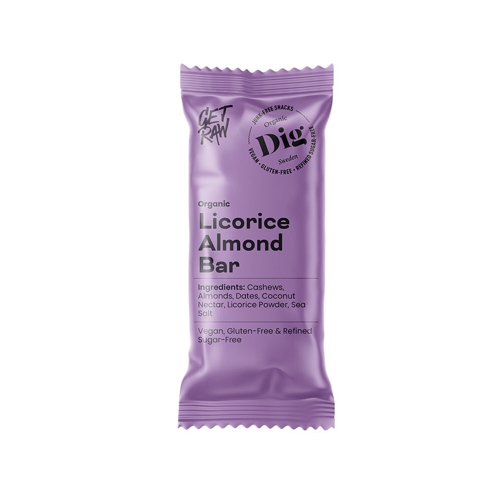 Dig Organic Bar Licorice & Almond 42 g