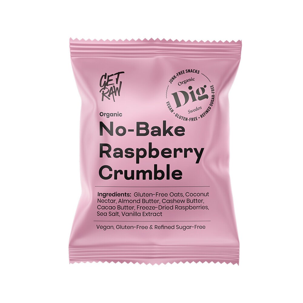 Dig Organic Bar Hallonsmulpaj 35 g