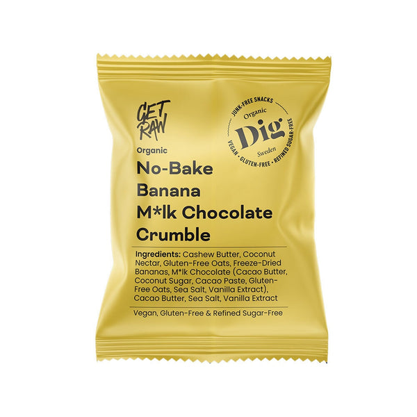 Dig Organic No-Bake Banana Milk Chocolate Crumble 35 g