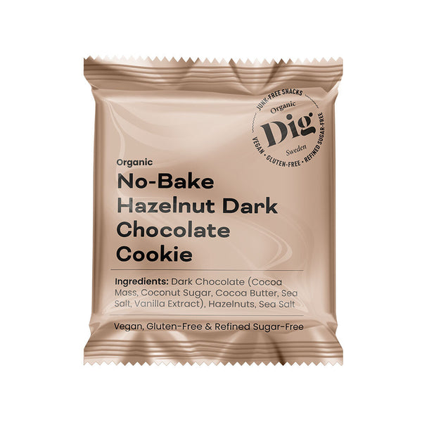 Dig No-Bake Hazelnut Dark Chocolate Cookie 30 g