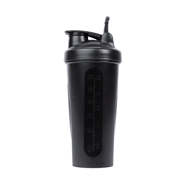 Gorilla Wear Sustainable Shaker Black 600 ml – shaker framifrån