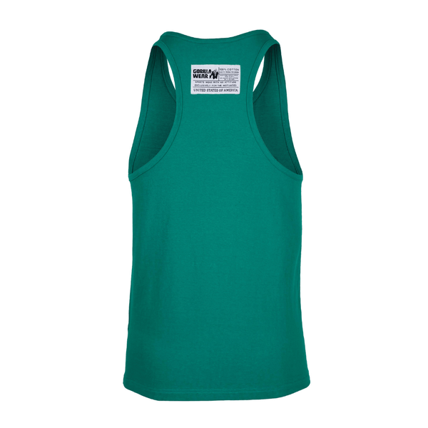 Gorilla Wear Classic Tank Top Teal Green – linne bakifrån