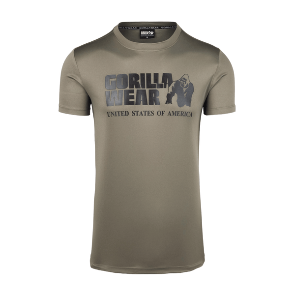 Gorilla Wear Classic Training T-Shirt Army Green – framifrån