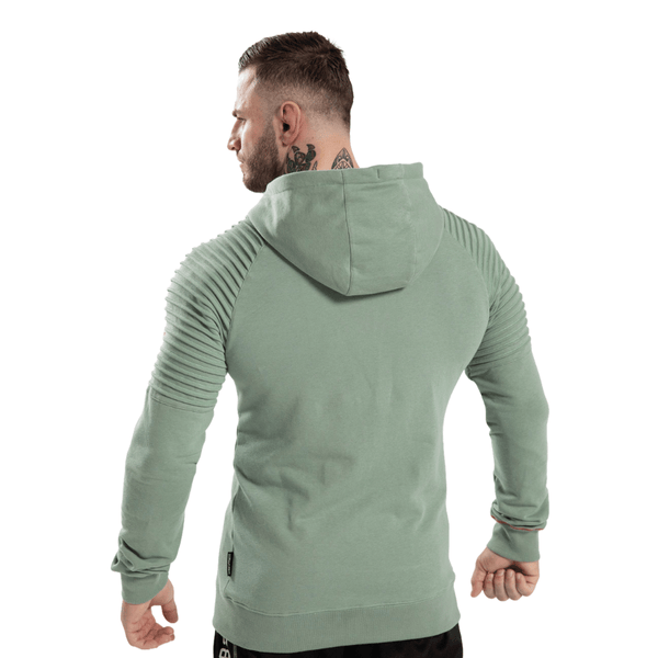 Gorilla Wear Georgia Zipped Hoodie Green Bay – hoodie på modell bakifrån