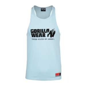 Gorilla Wear Classic Tank Top Light Blue – linne framifrån