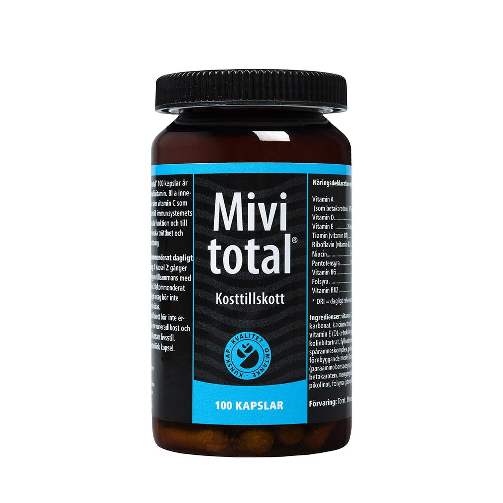Mivitotal Multivitamin & Mineraler 100 kapslar
