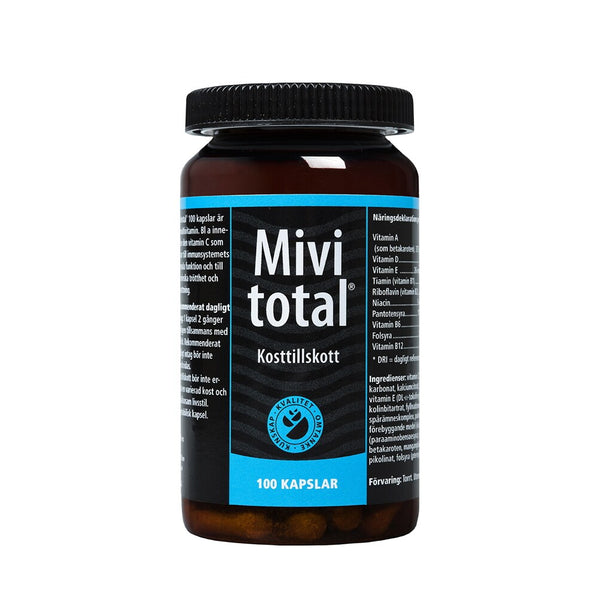 Mivitotal Multivitamin & Mineraler 100 kapslar