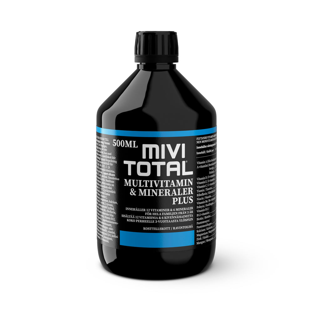 Mivitotal Multivitamin & Mineraler Plus 500 ml Flytande