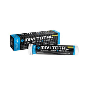 Mivitotal Multivitamin & Mineraler Citrus 15 brustabletter – & Mineraler Citrus med rör och förpackning
