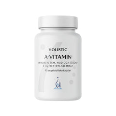 Holistic A-vitamin - 3 mg retinylpalmitat 90 vegkapslar
